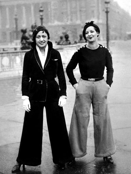 How to wear wide trousers - 1930 style