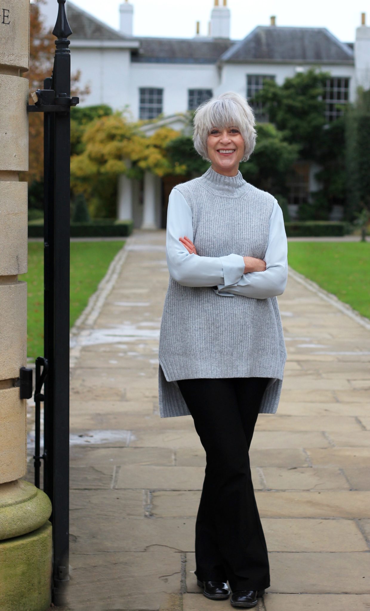 How I wear grey with grey hair - Chic at any age