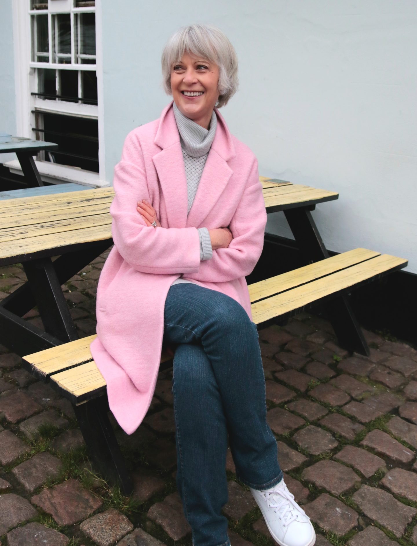 Pink coat by mango