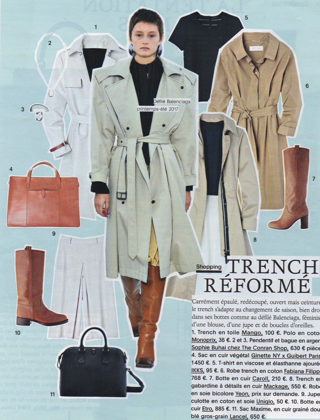 Oversize trench coat