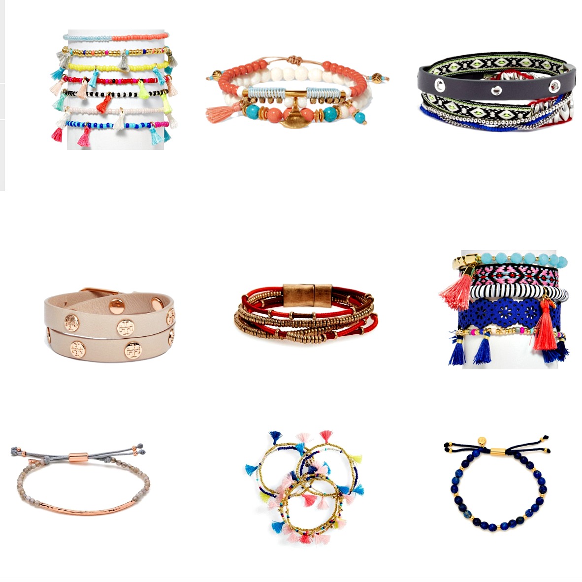 Ethnic bracelets make chic holiday accessories