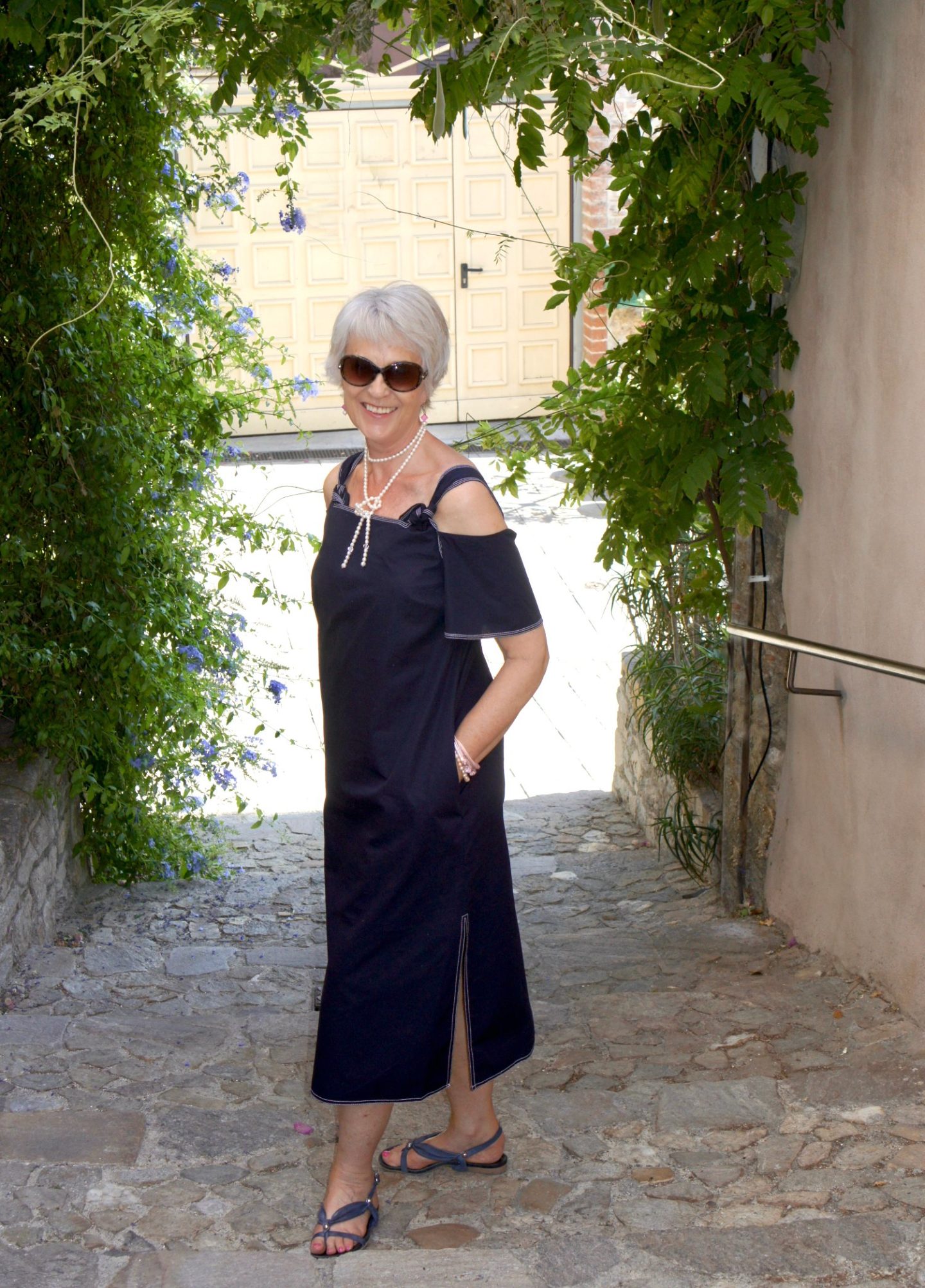 How I wore my cold shoulder cotton dress