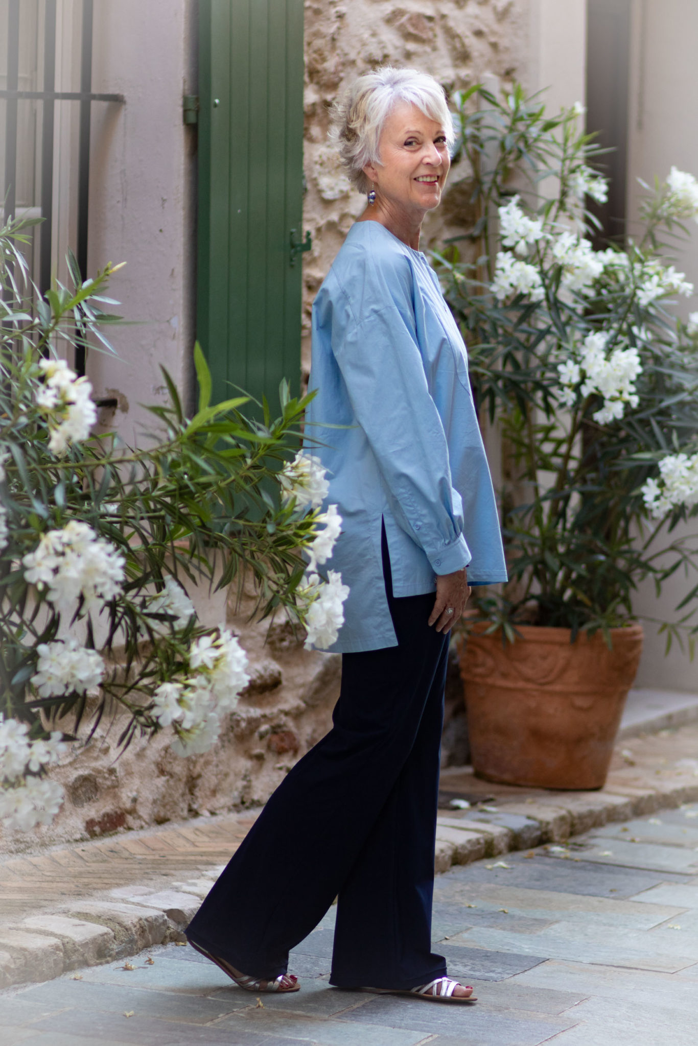 Styling a cool cotton summer top