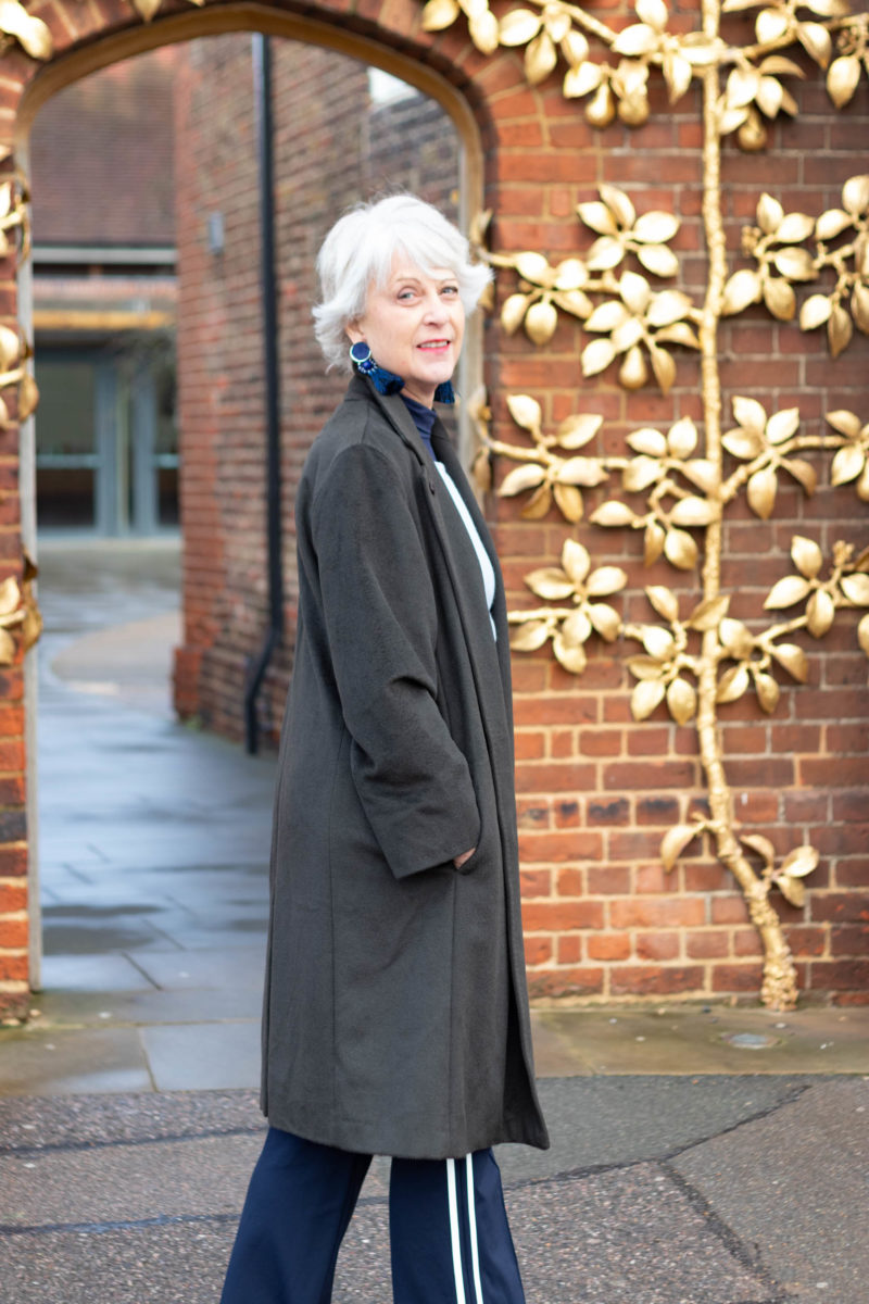 Dressing down a formal coat - shop your wardrobe - Chic at any age