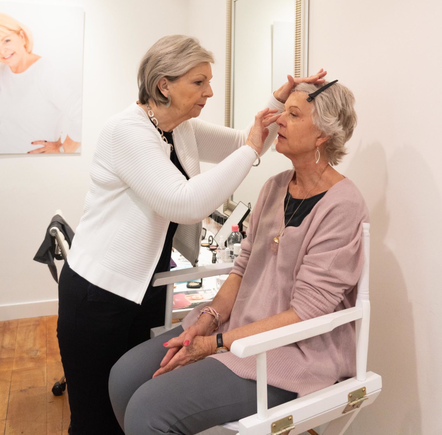 Eye makeup for older women