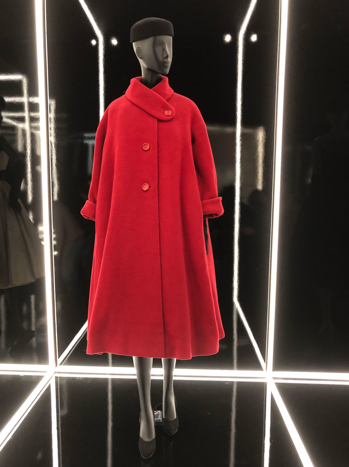 christian Dior red coat