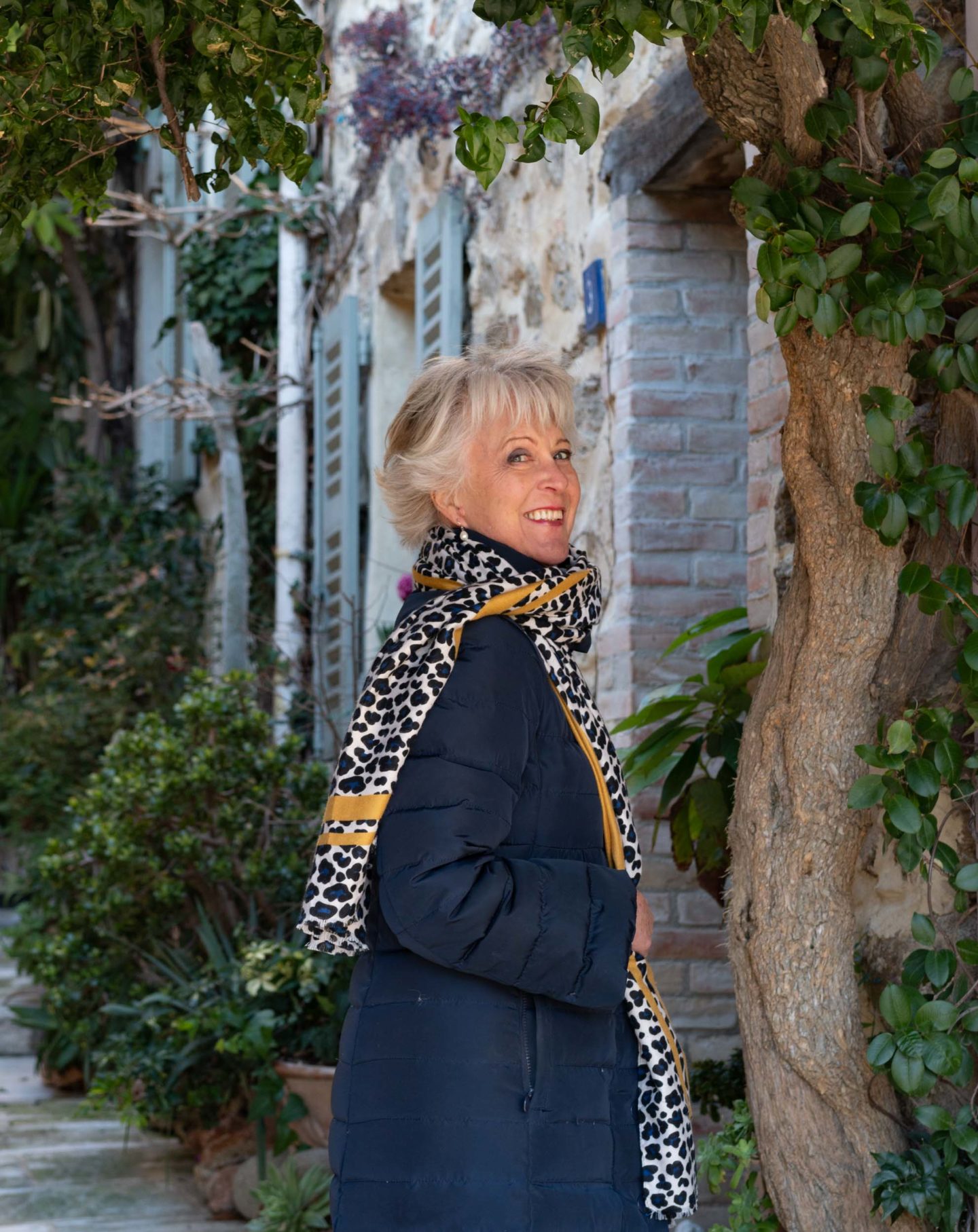 Leopard print scarf
