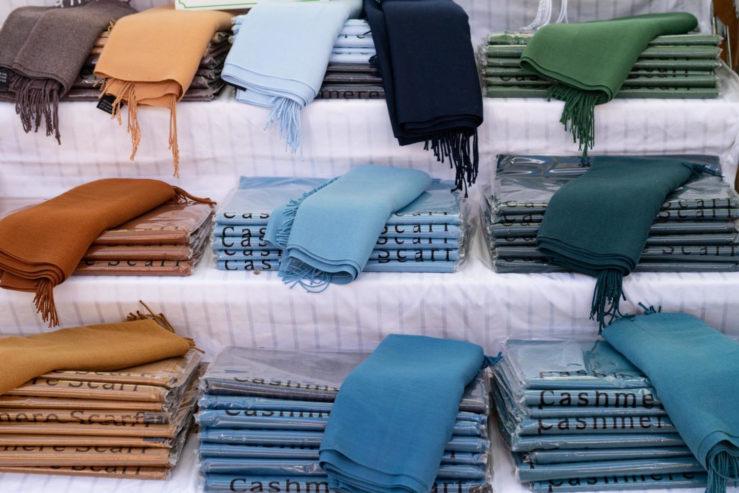 French cashmere/silk scarves