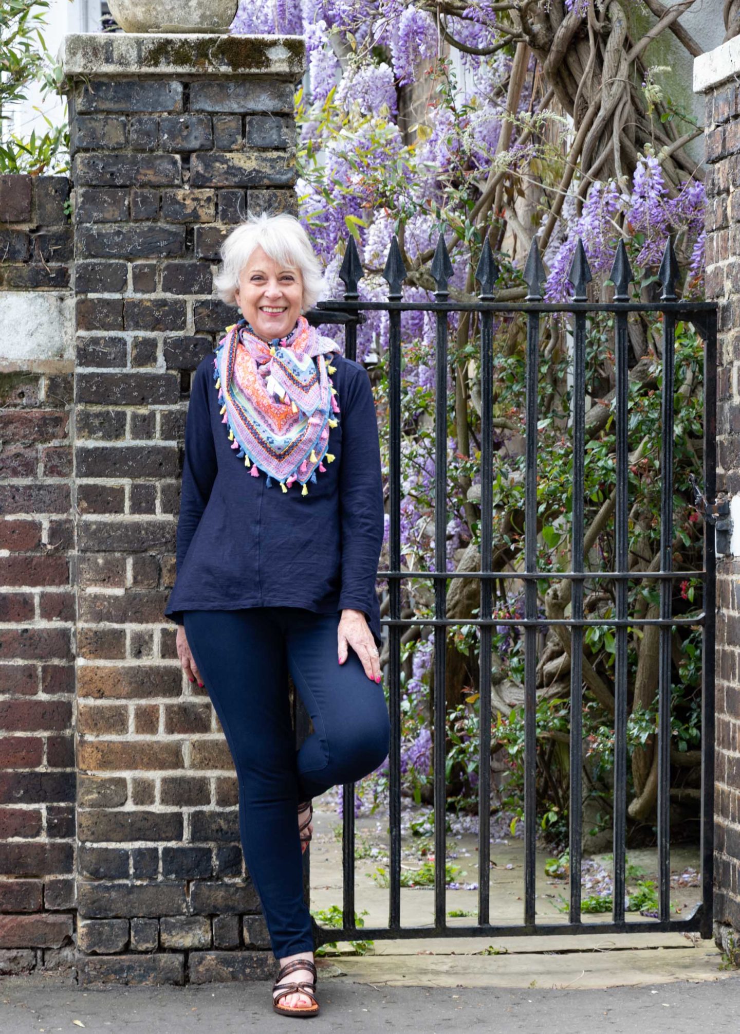 Summer cotton print scarf