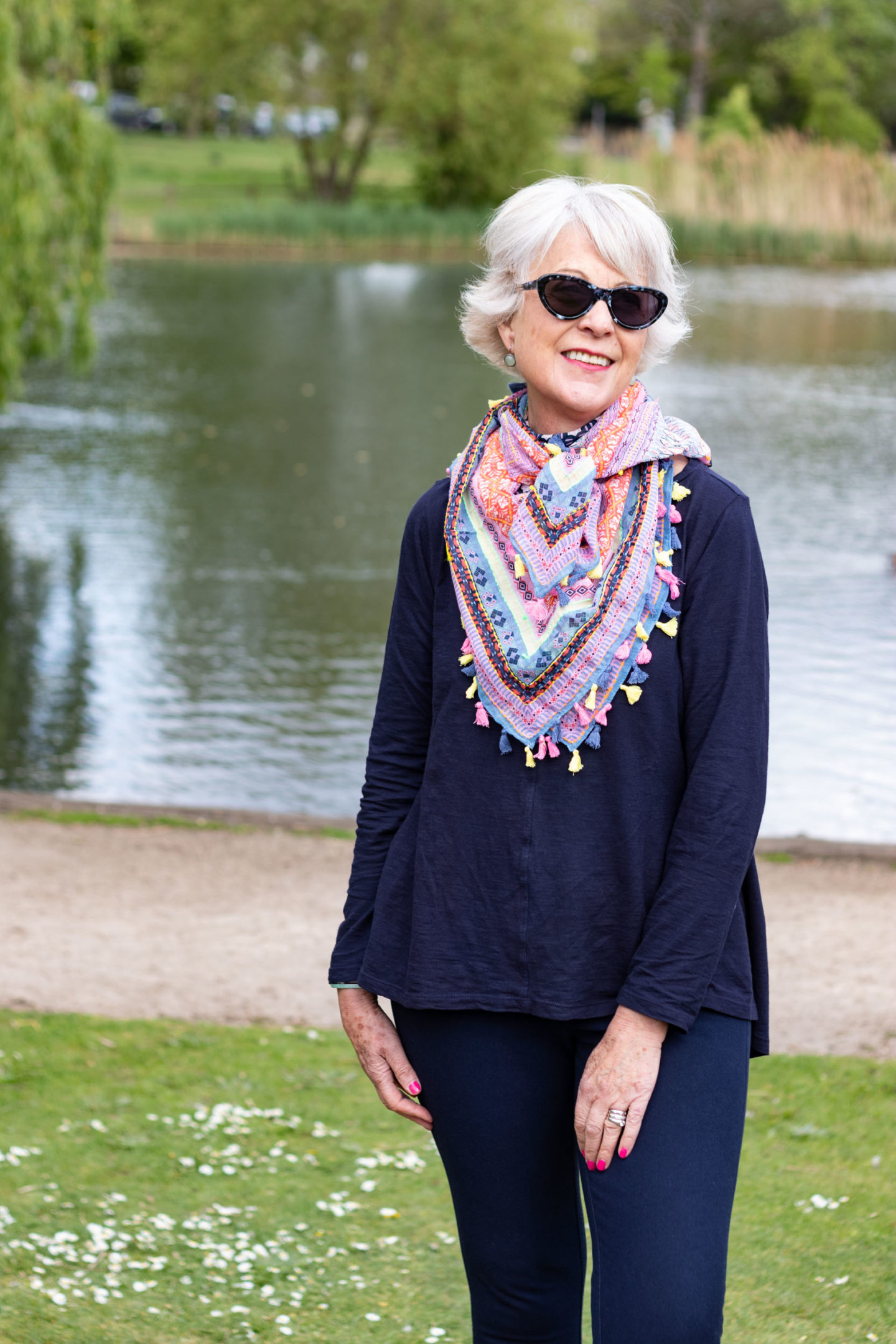 Accessories cotton print scarf