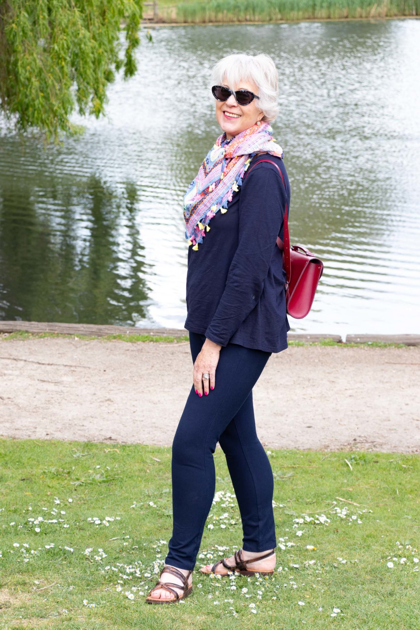 Cotton print scarf