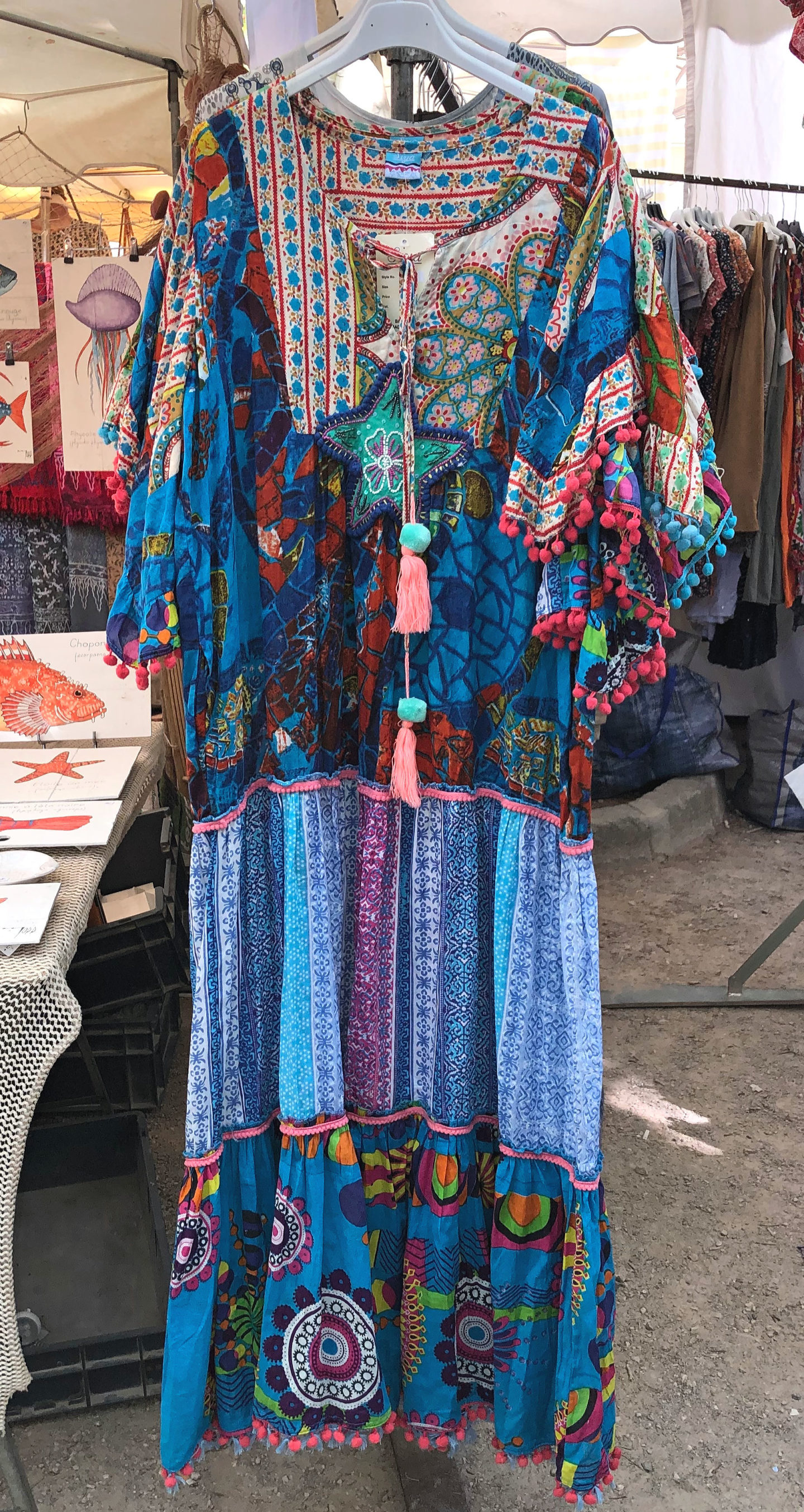 Blue print Kaftan