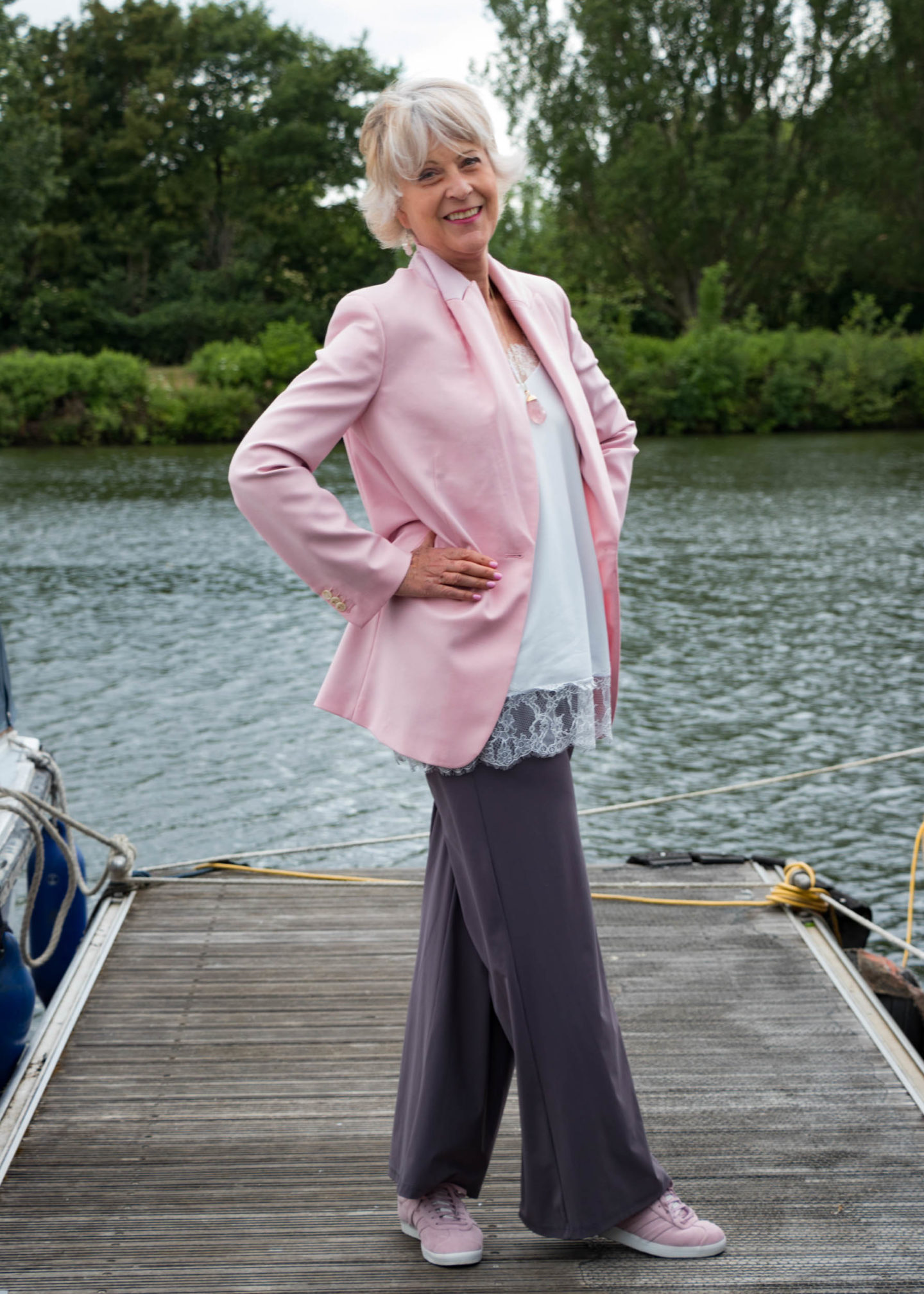 Lightweight Practical pink summer jacket