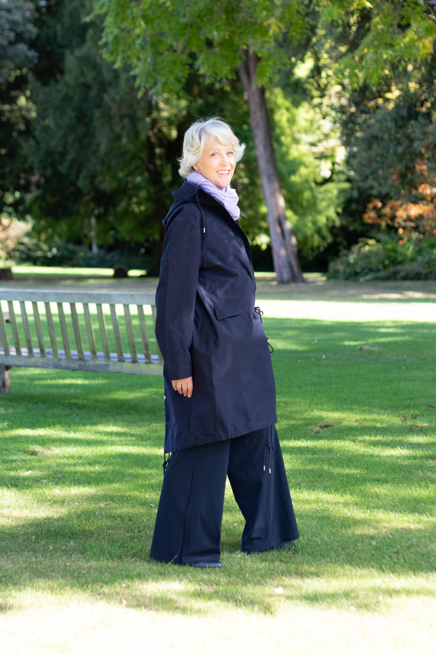 Navy parka