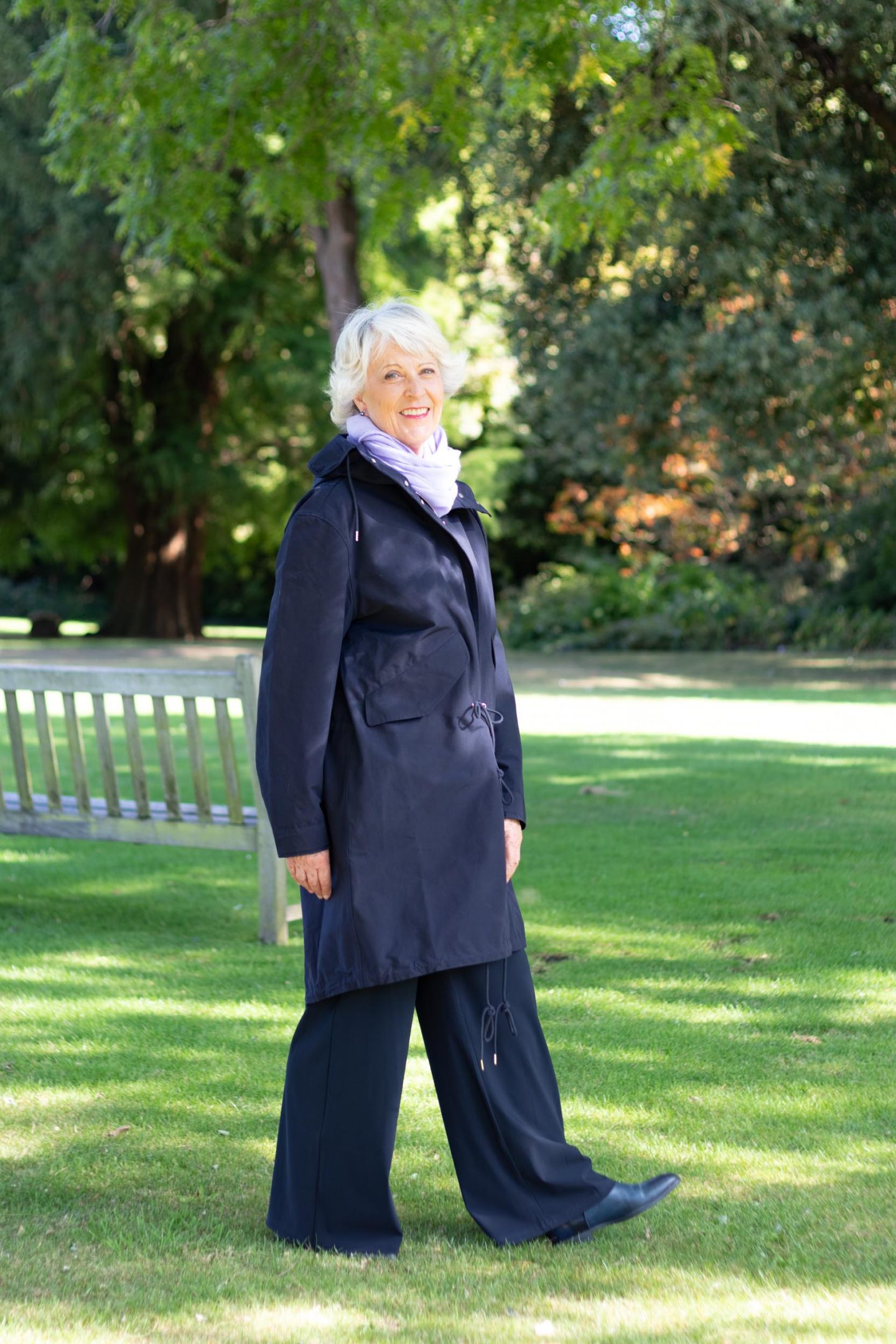 women navy parka