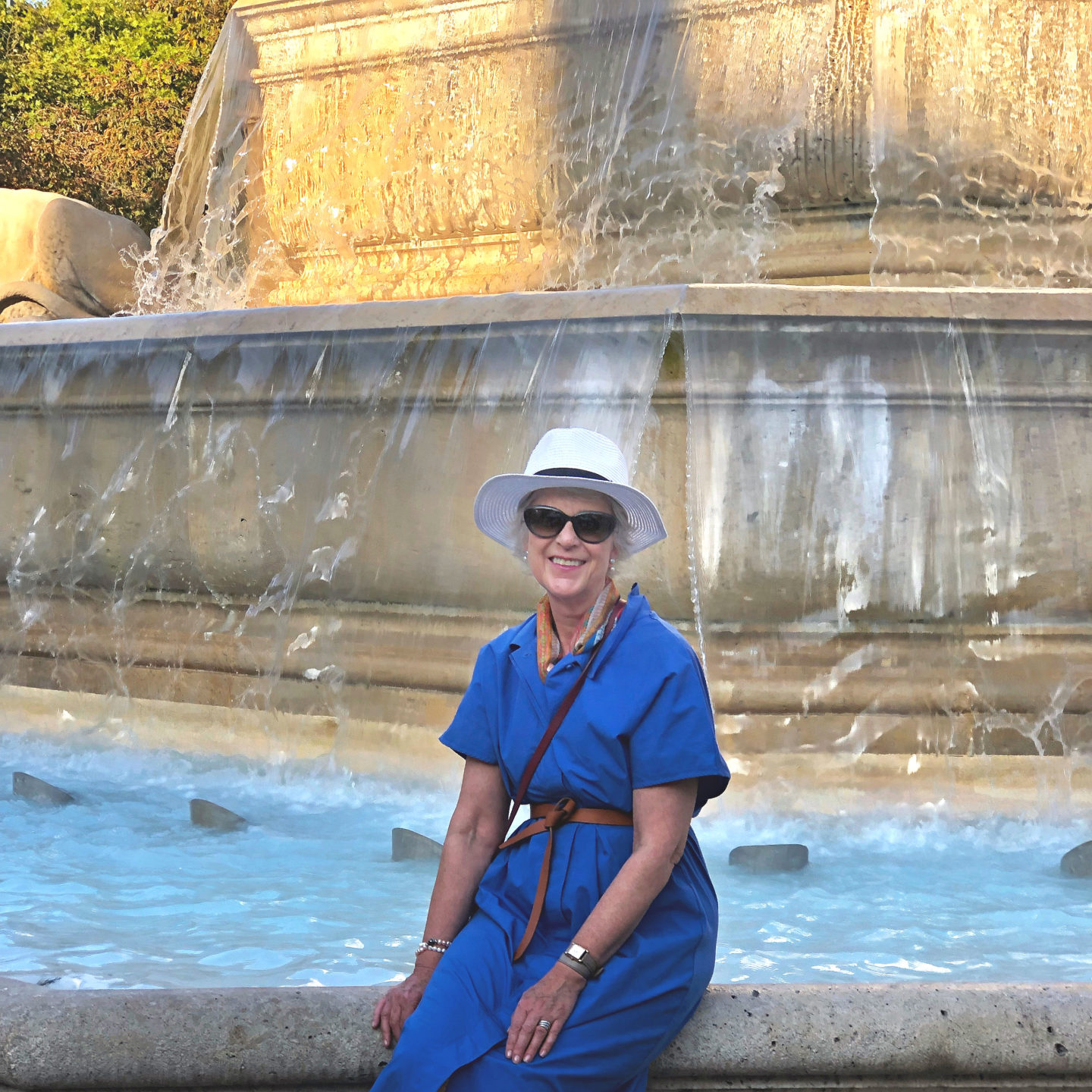Two generations of friends enjoy Paris.