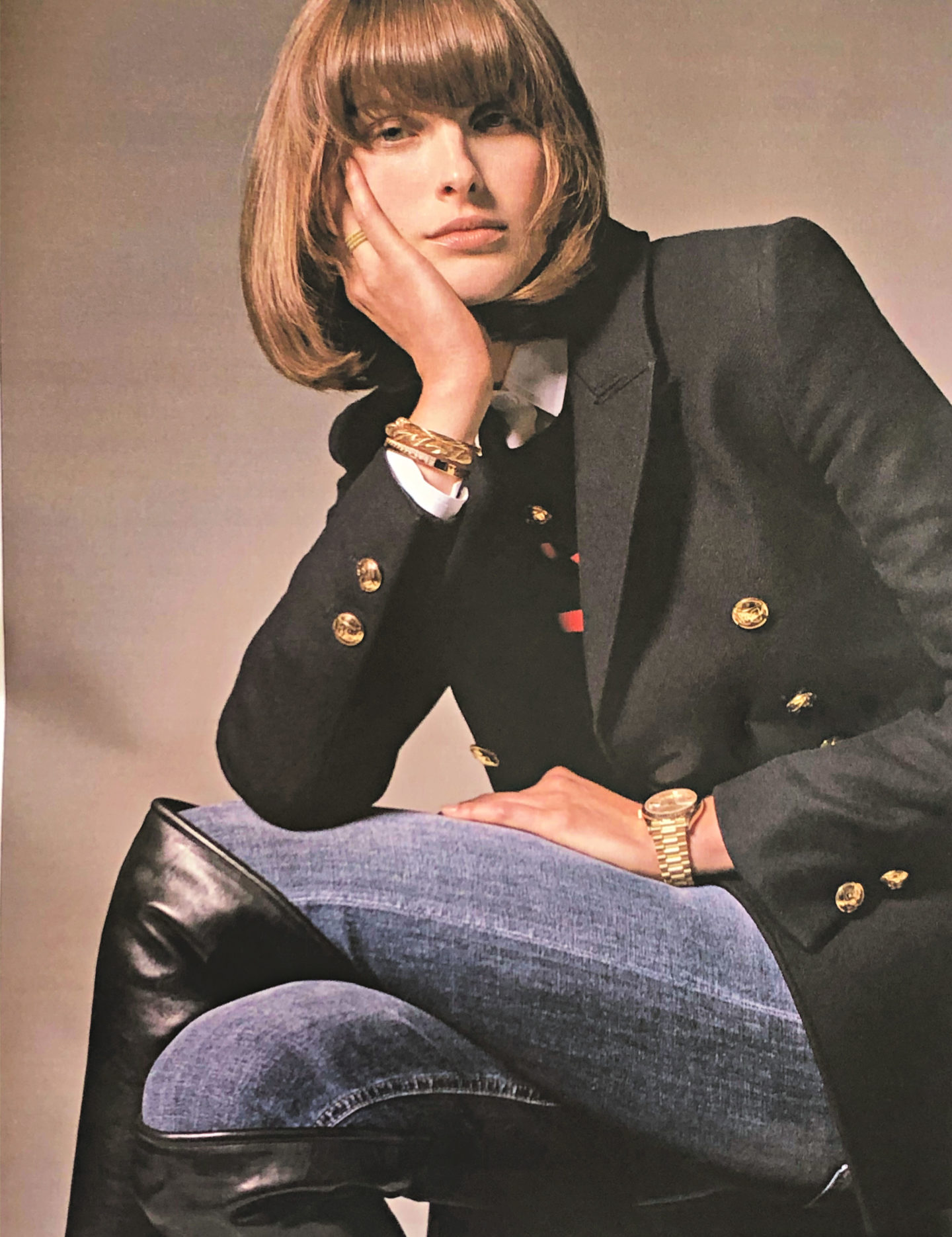 Blue blazer à la française
