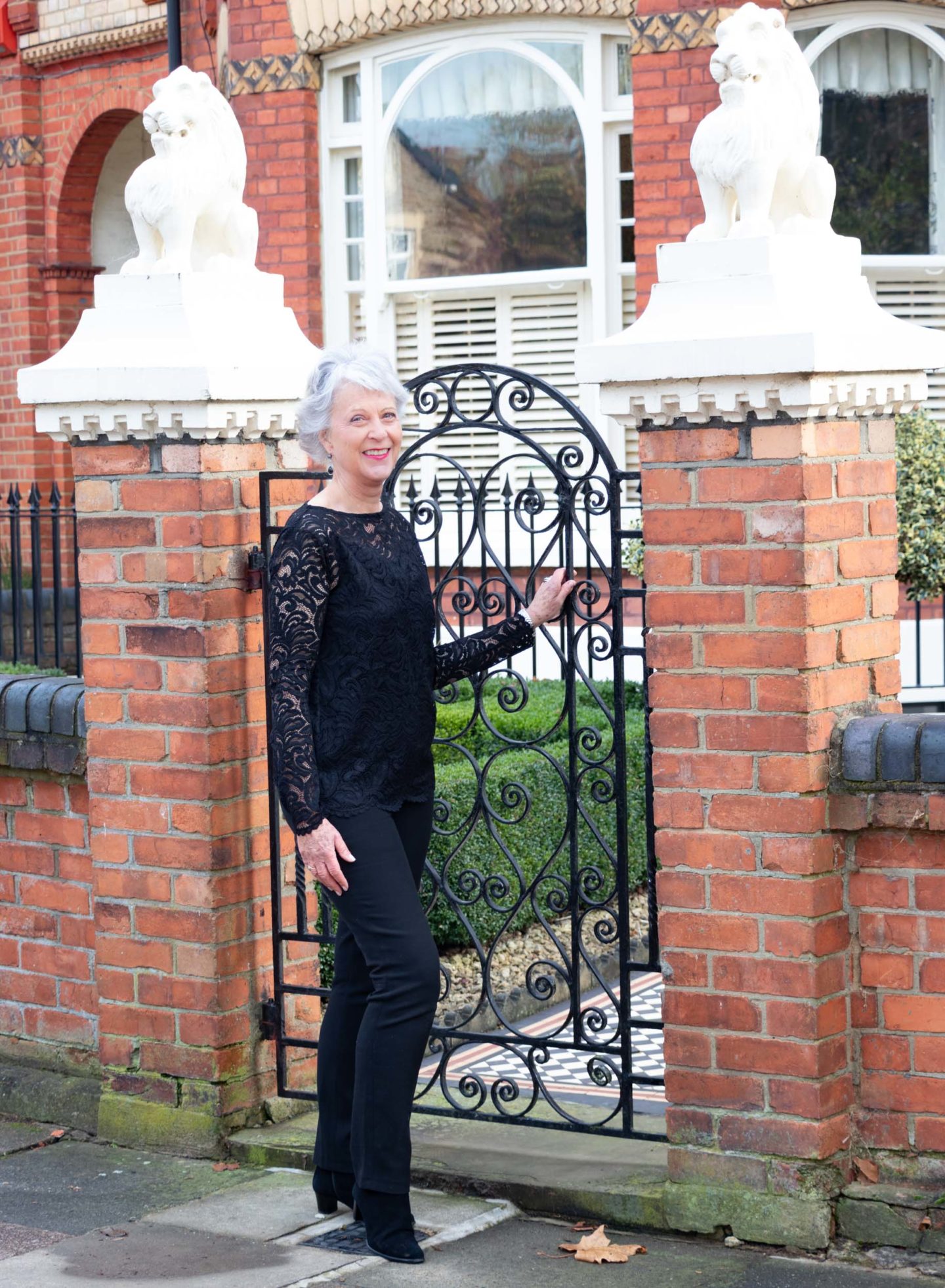 Black lace top