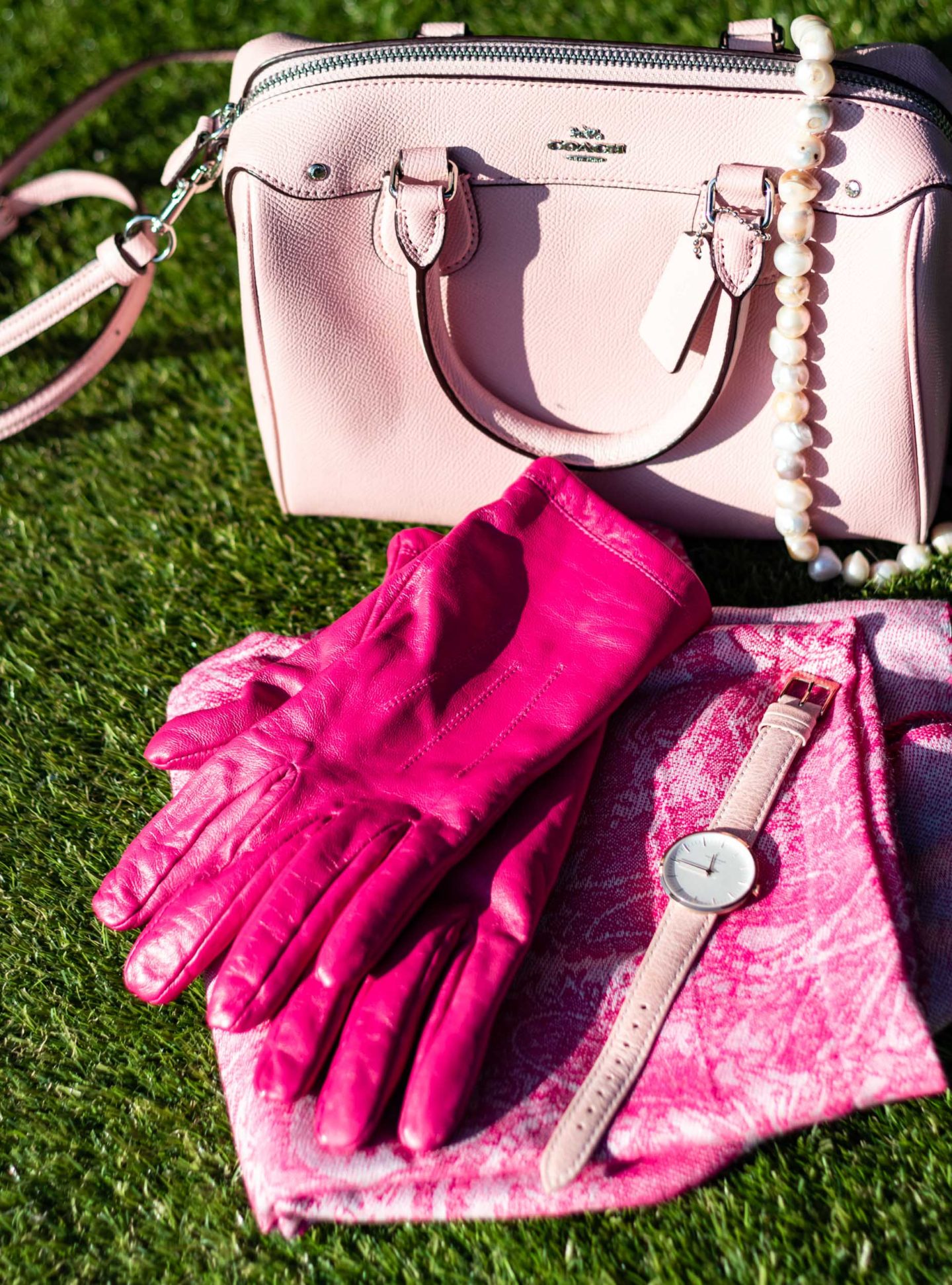 Pink accessories