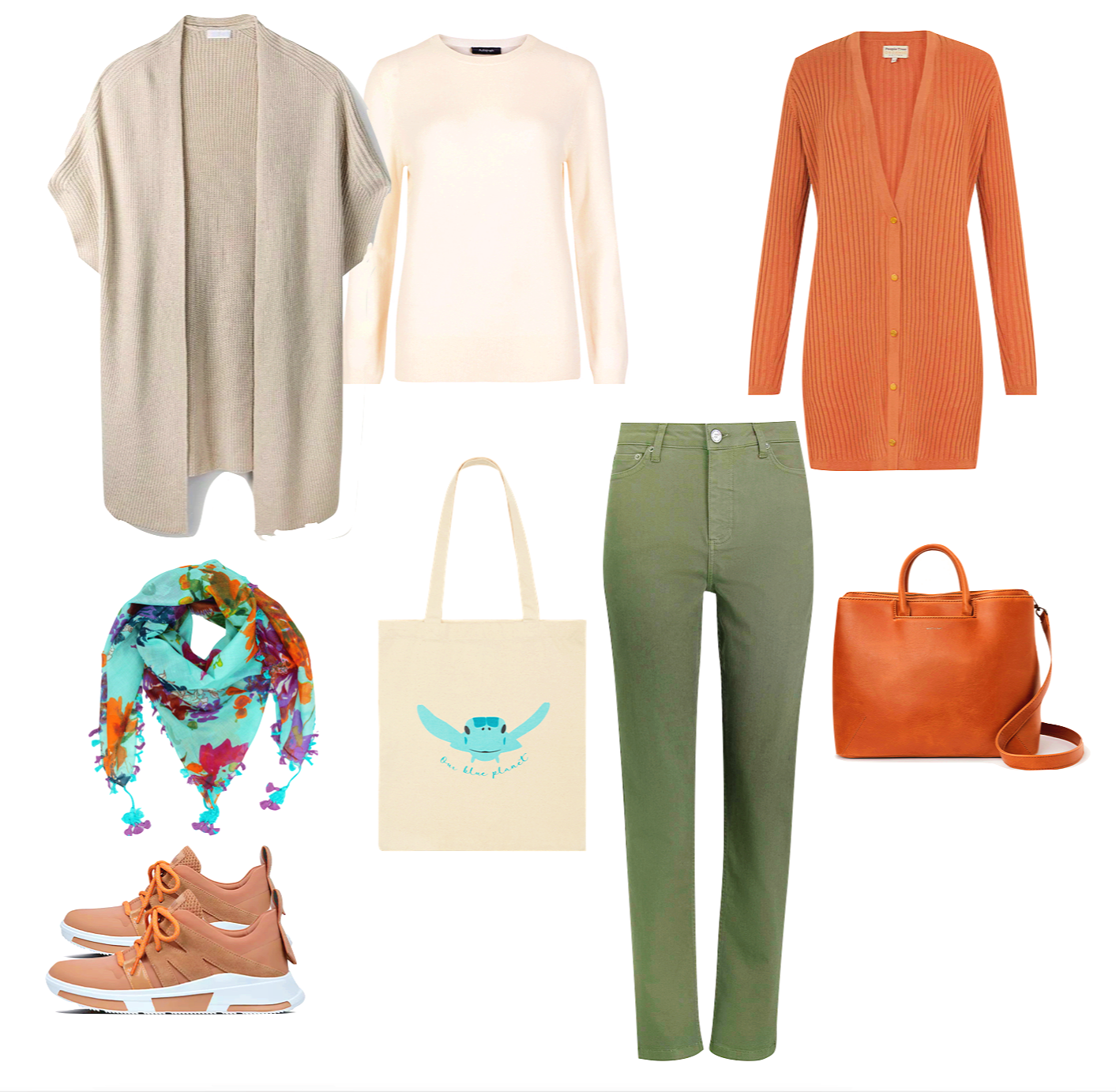 Warm tone capsule wardrobes