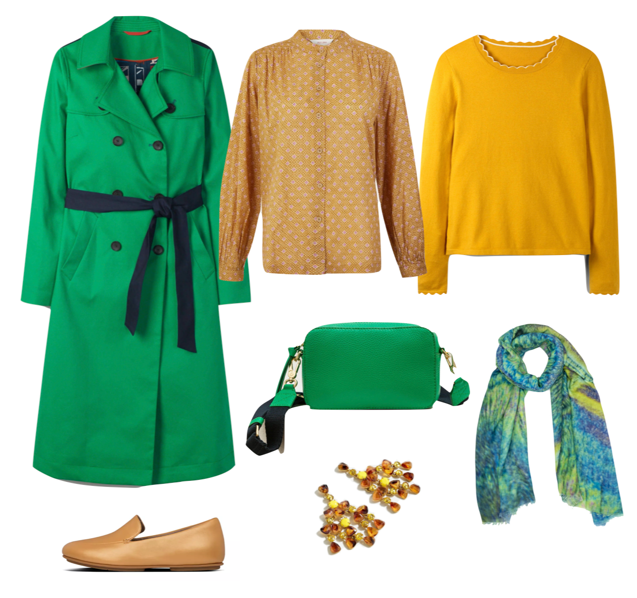 Spring colour combination warm tones