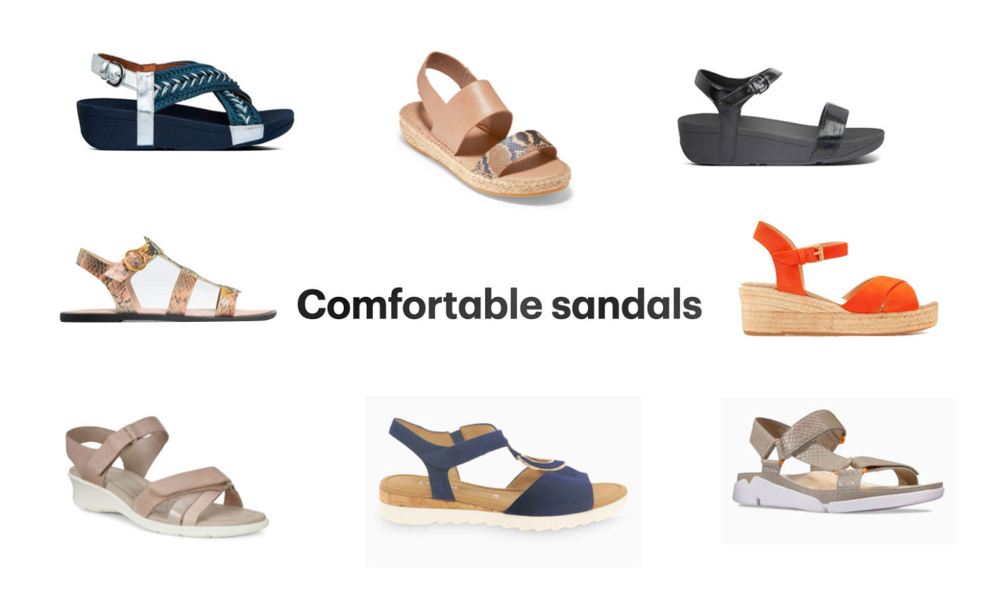 Comfortable summer sandals