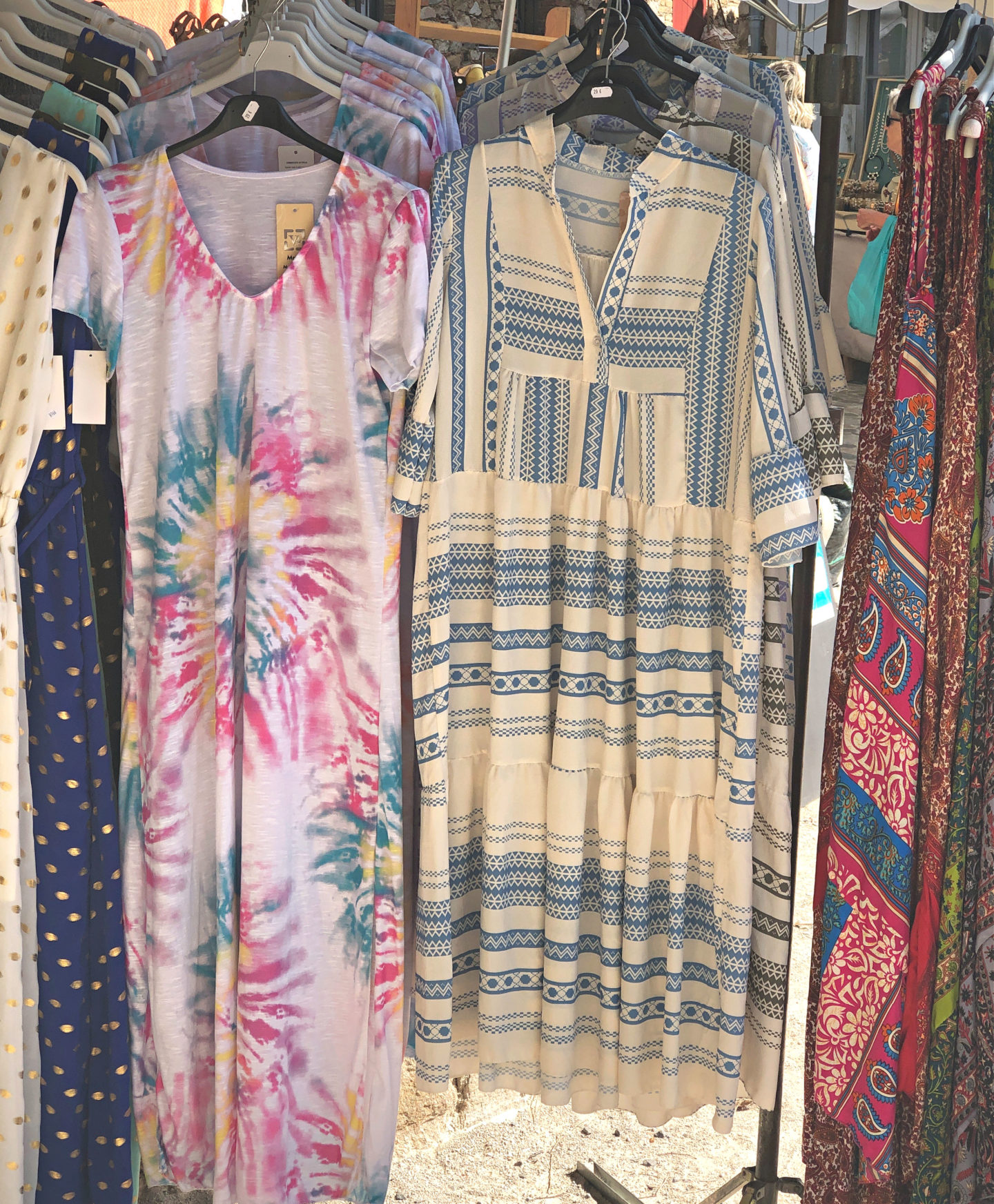 Kaftans in St.Tropez market