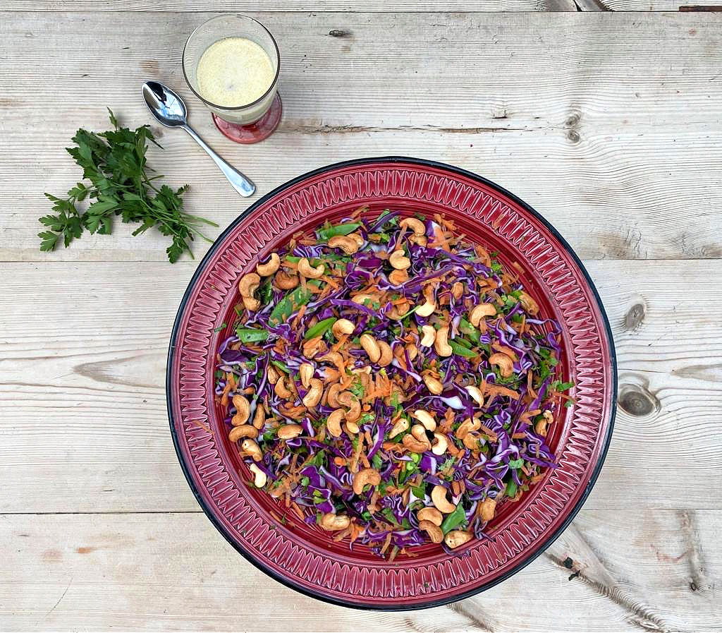 Nutritious and healthy slaw salad