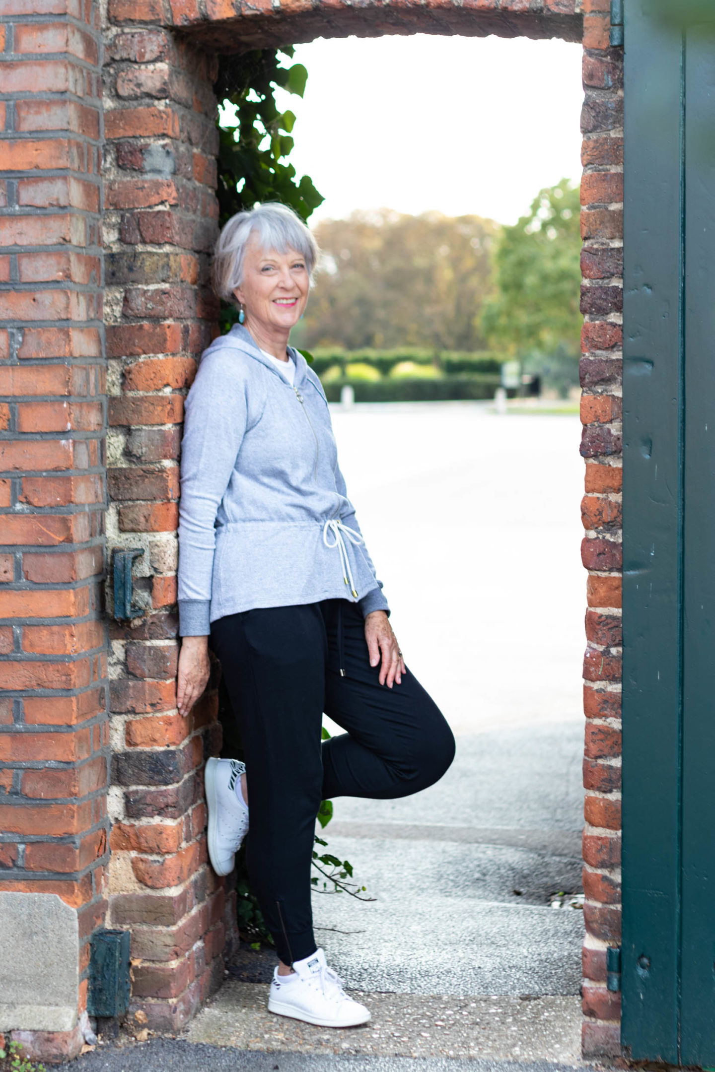 comfortable casual wear. Joggers and sweatshirt