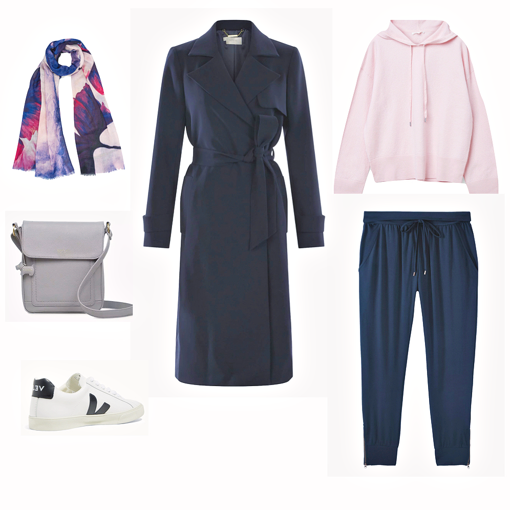 Trench coats cool colour tones