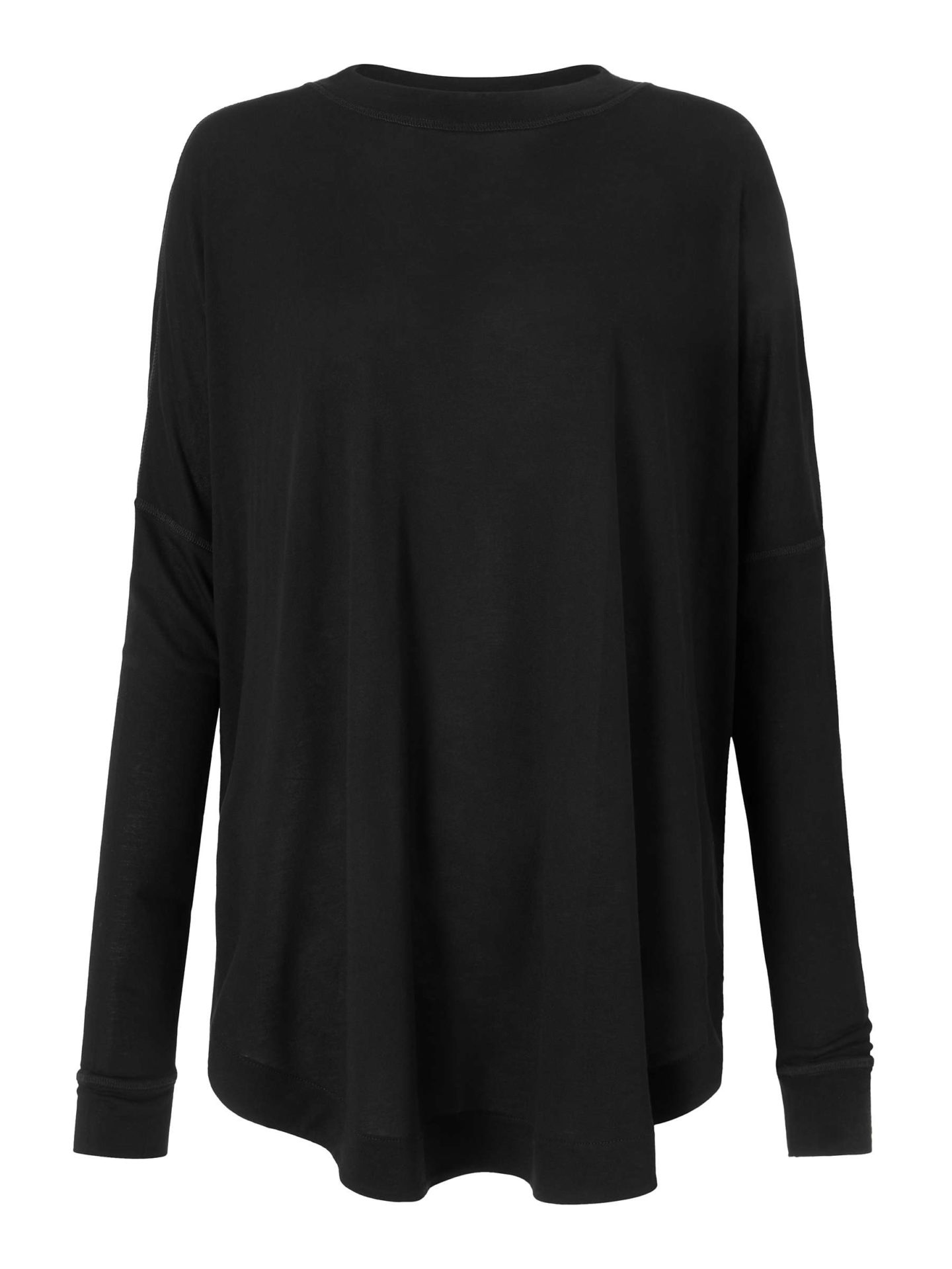 Black viscose leisure top