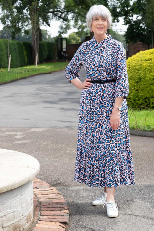 Maxi leopard print dress