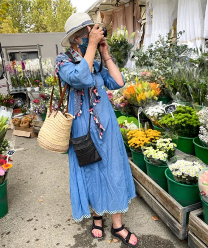 Taking photos in St.Tropez market