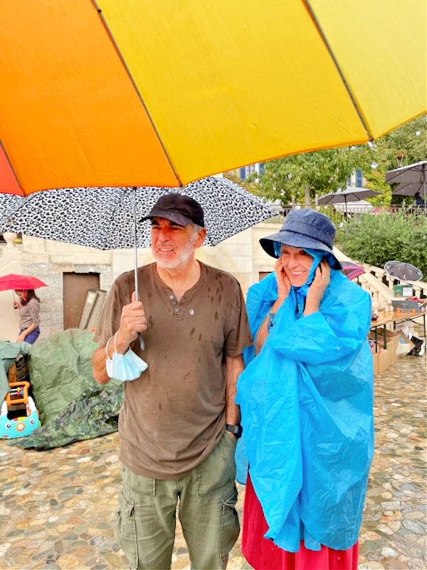 Rain stopped play at the Brocante