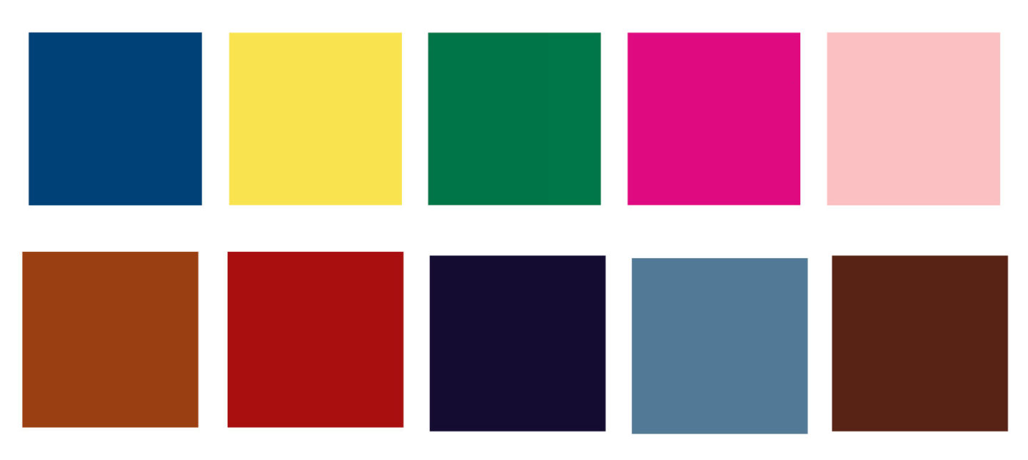 Pantone colours for Autumn/Winter 2021