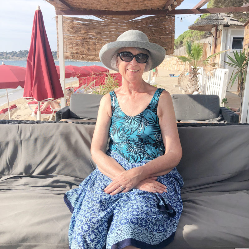 Relaxing on the beach at Croix Valmer
