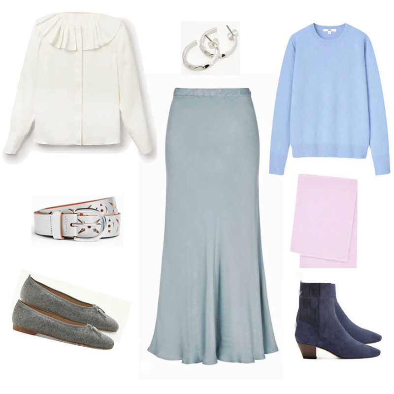 How to adapt a satin skirt from casual to formal