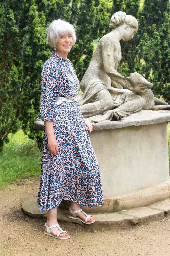 Leopard print maxi dress
