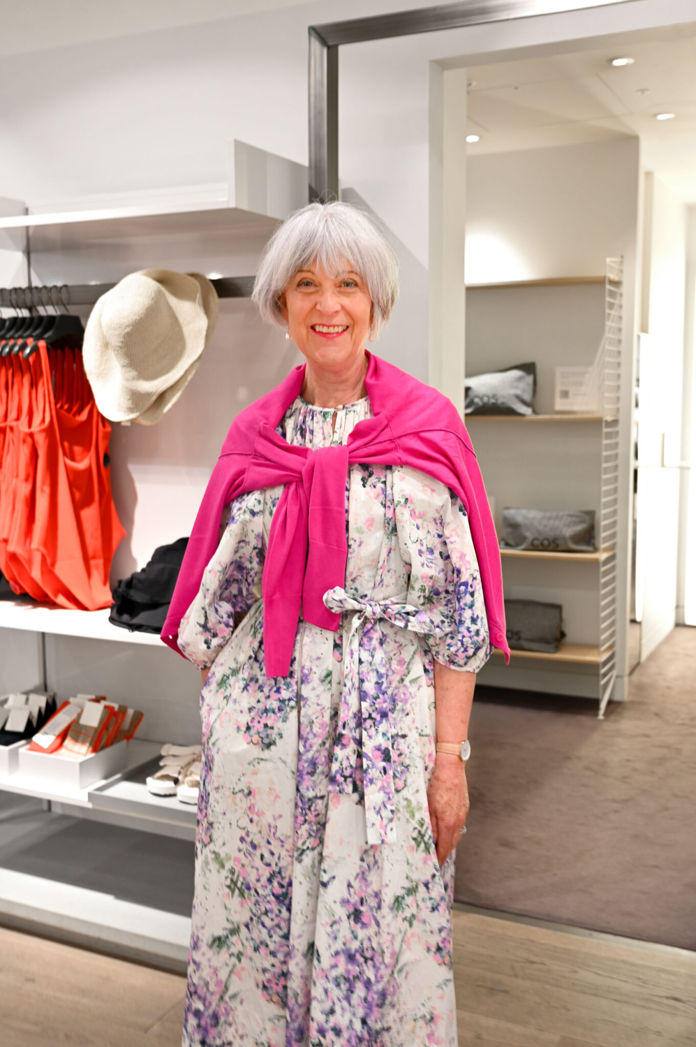 Cos dress and cardigan at Bentalls centre