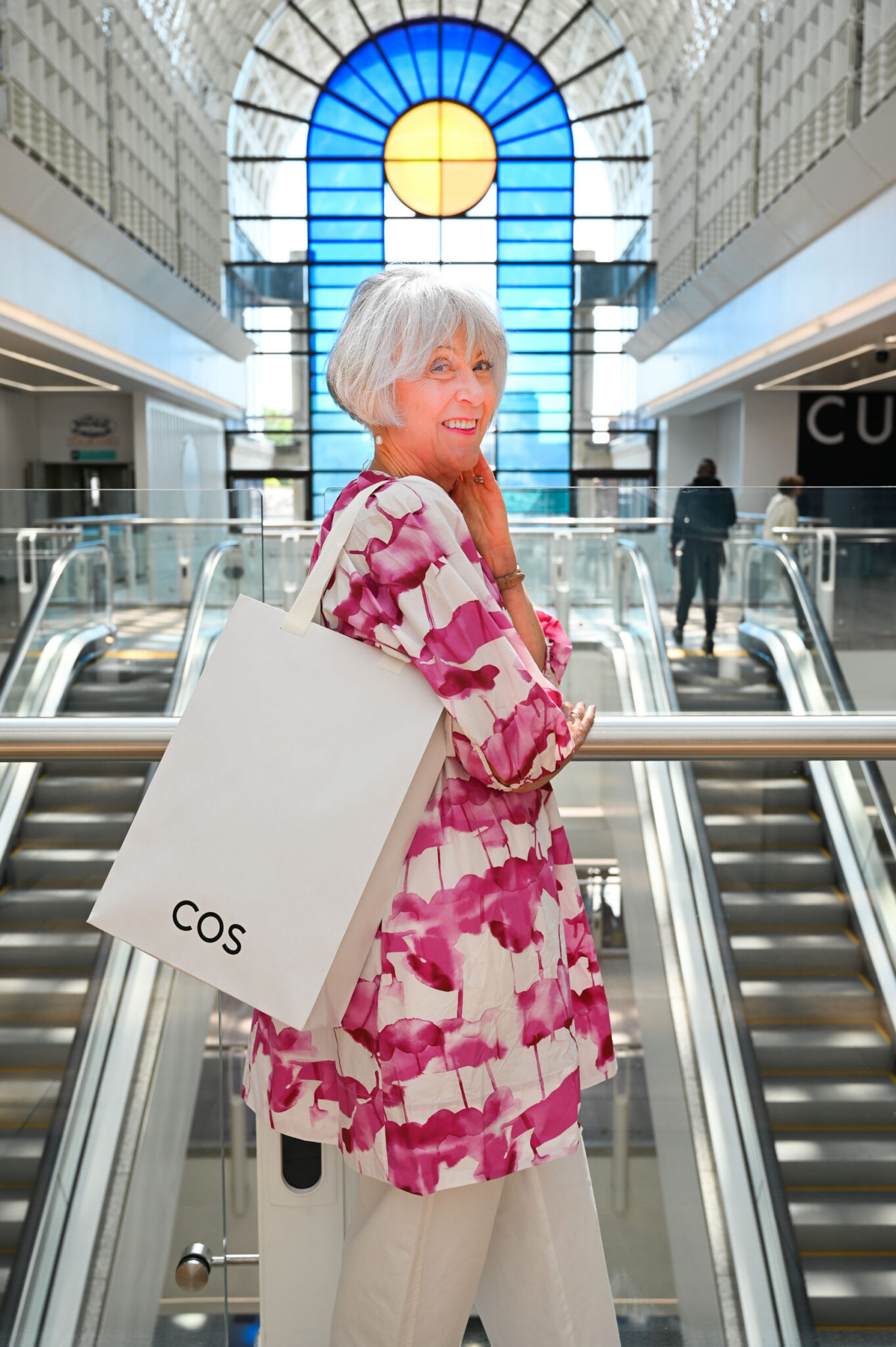Cos pink/white top at Bentalls Centre