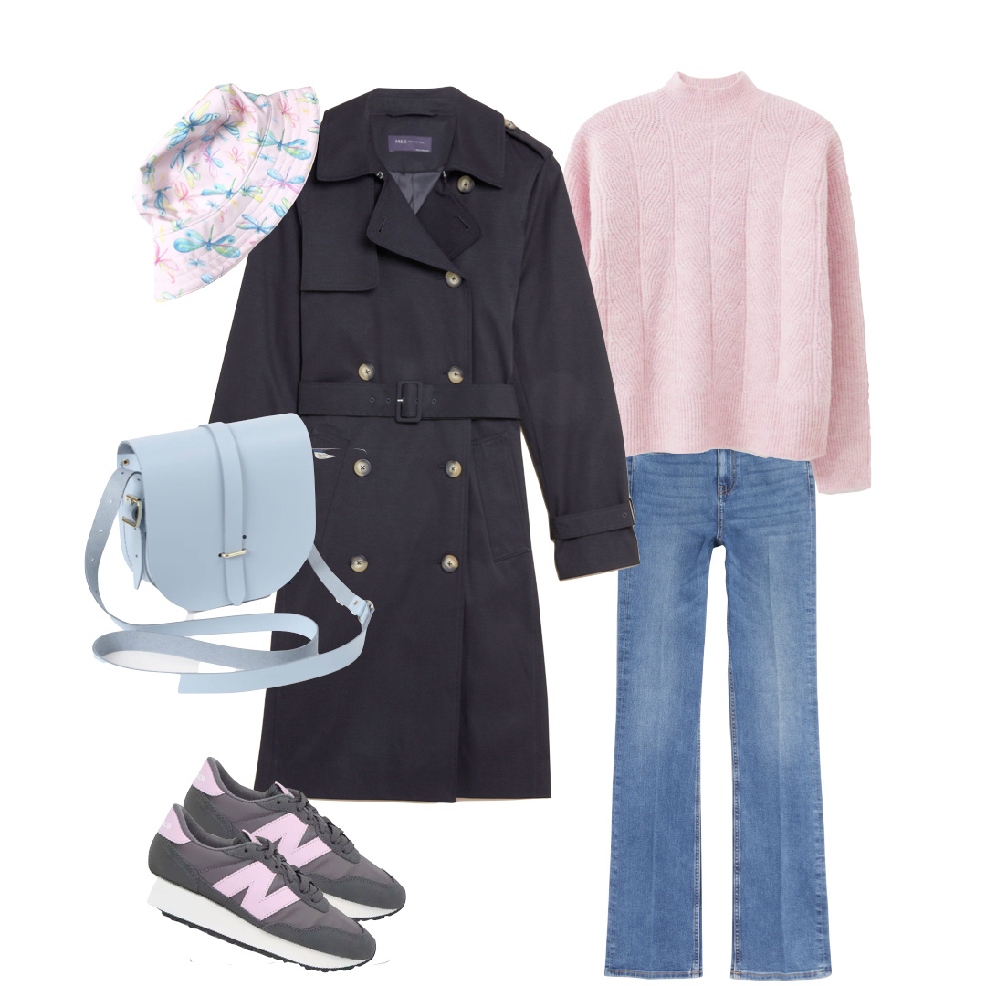 Black trench coat Spring 2023