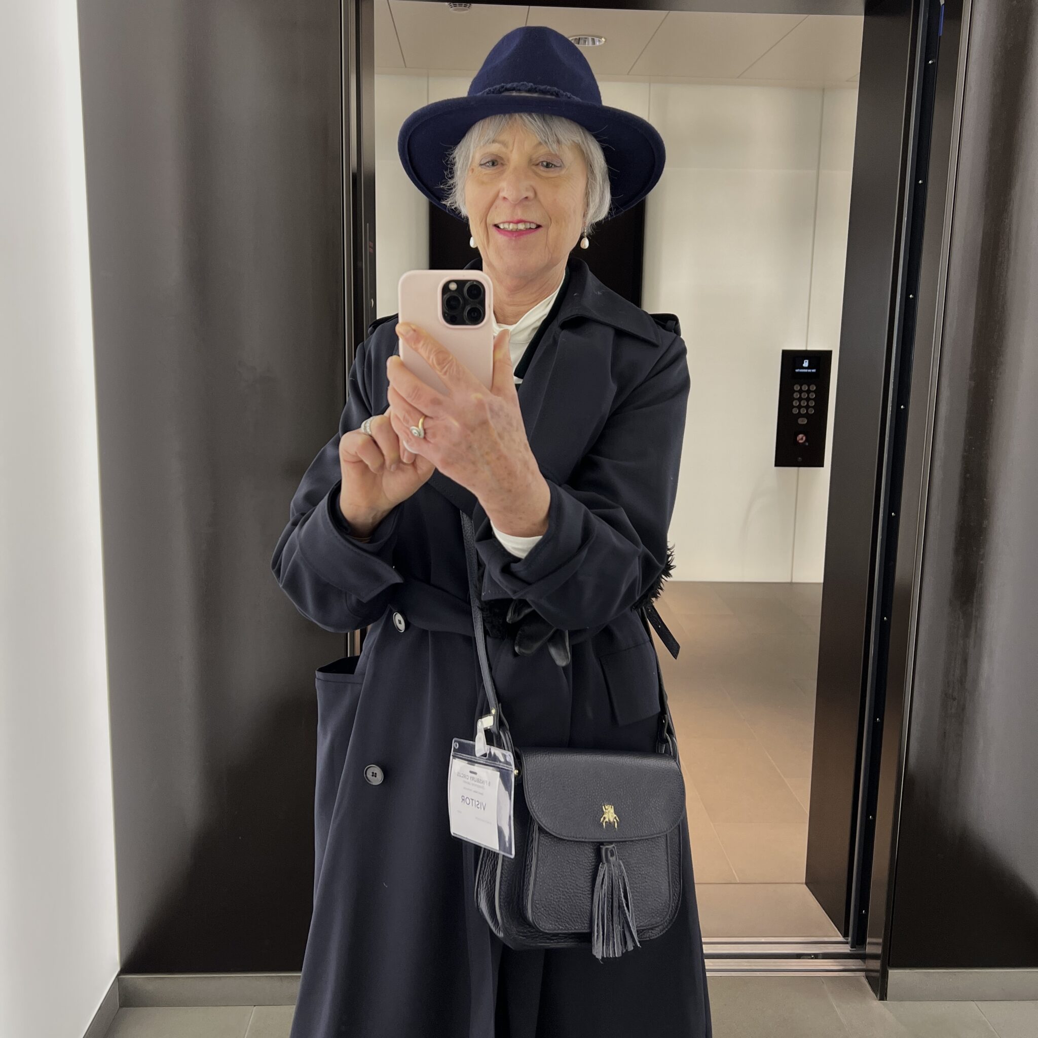 Cos navy trench coat