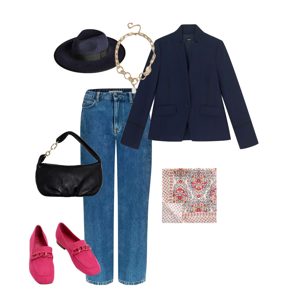 Jeans teamed with classic jacket