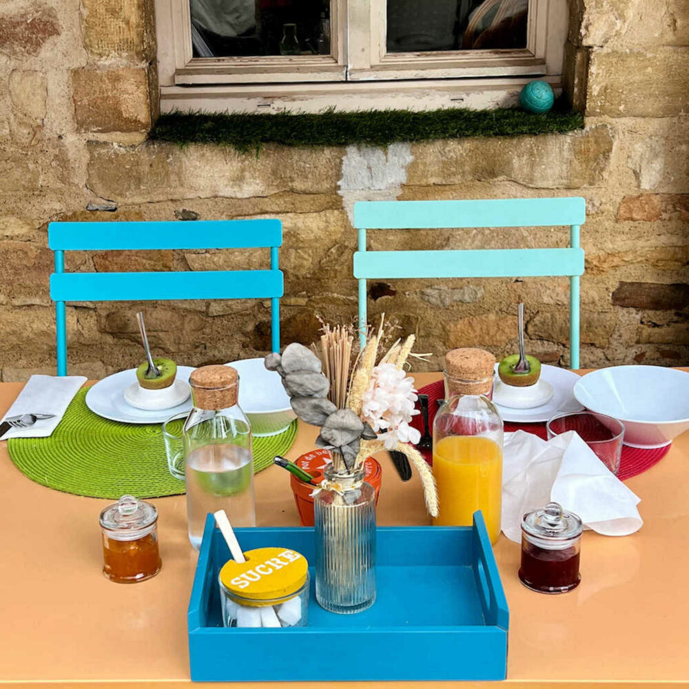 French breakfast. Chambre d'hôte - Journey down to Grimaud